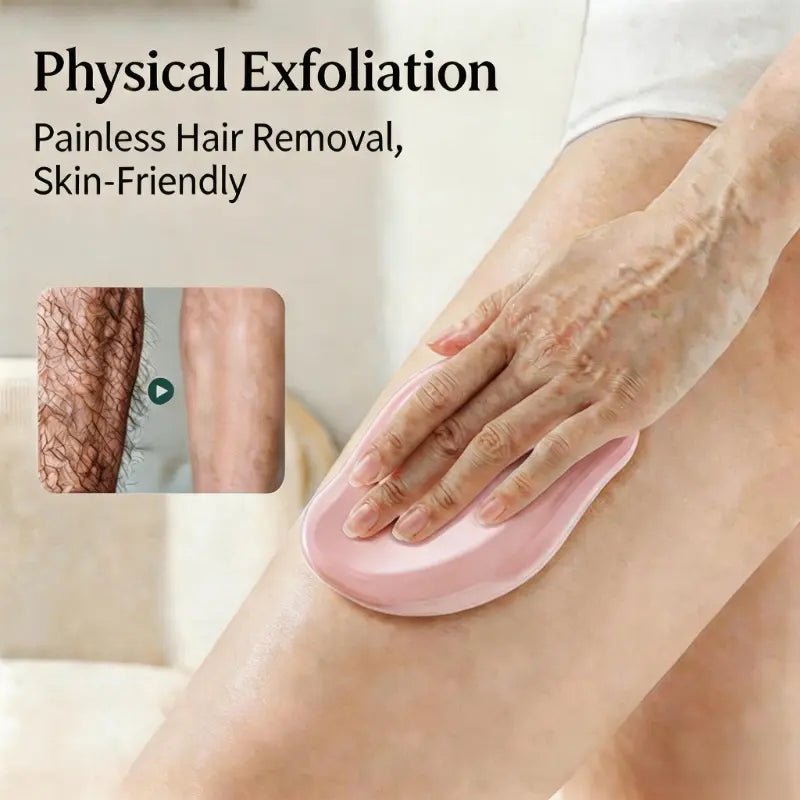 Mango Nano Glass Smooth Hair Remover Razor with Nano Technology - Reusable Waterproof Crystal Painless Exfoliating Body Care Device for Women’S Sensitive Skin, Knuckles & Legs-Arms Home Care Squeegee, Ideal Gift