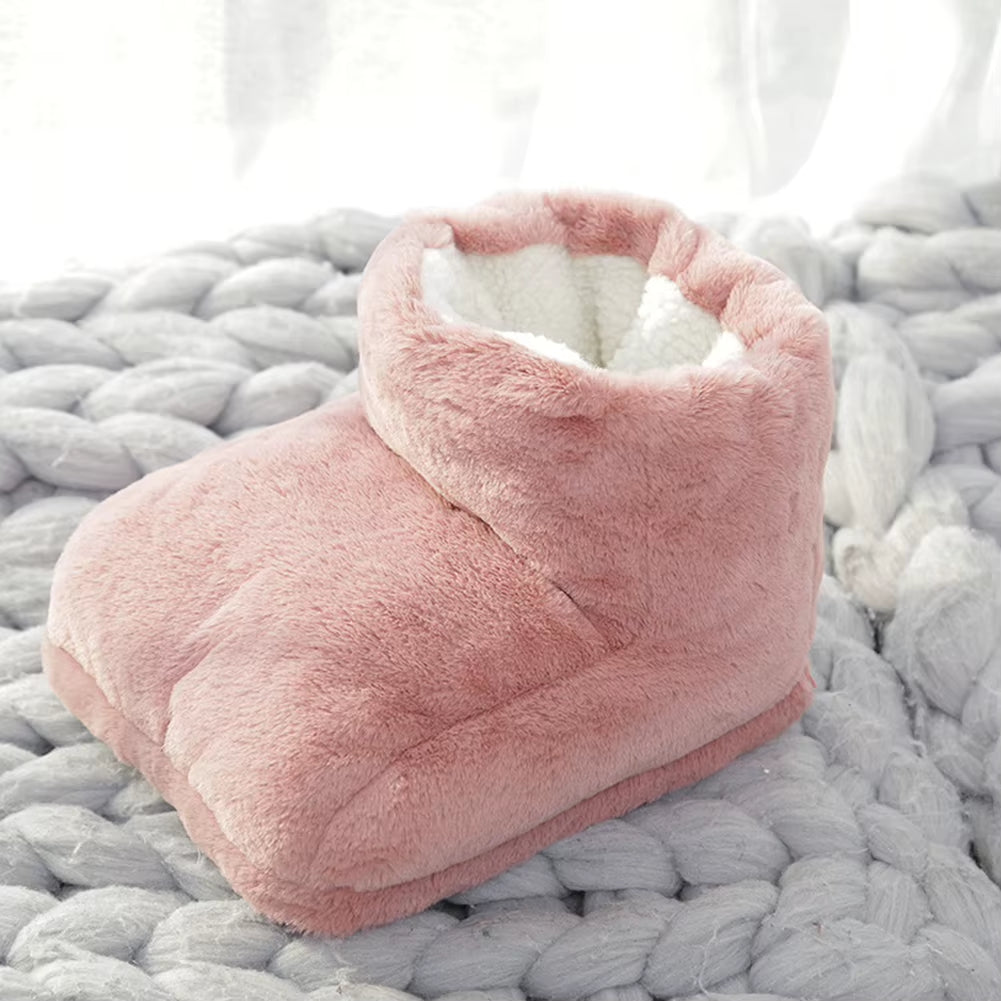 Electric Heater Foot Warmer USB Charging Fleece Soft Warm Foot Cover Washable Winter Feet Heating Pads for Home Bedroom Sleeping