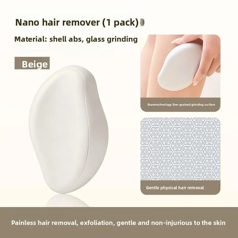 Mango Nano Glass Smooth Hair Remover Razor with Nano Technology - Reusable Waterproof Crystal Painless Exfoliating Body Care Device for Women’S Sensitive Skin, Knuckles & Legs-Arms Home Care Squeegee, Ideal Gift