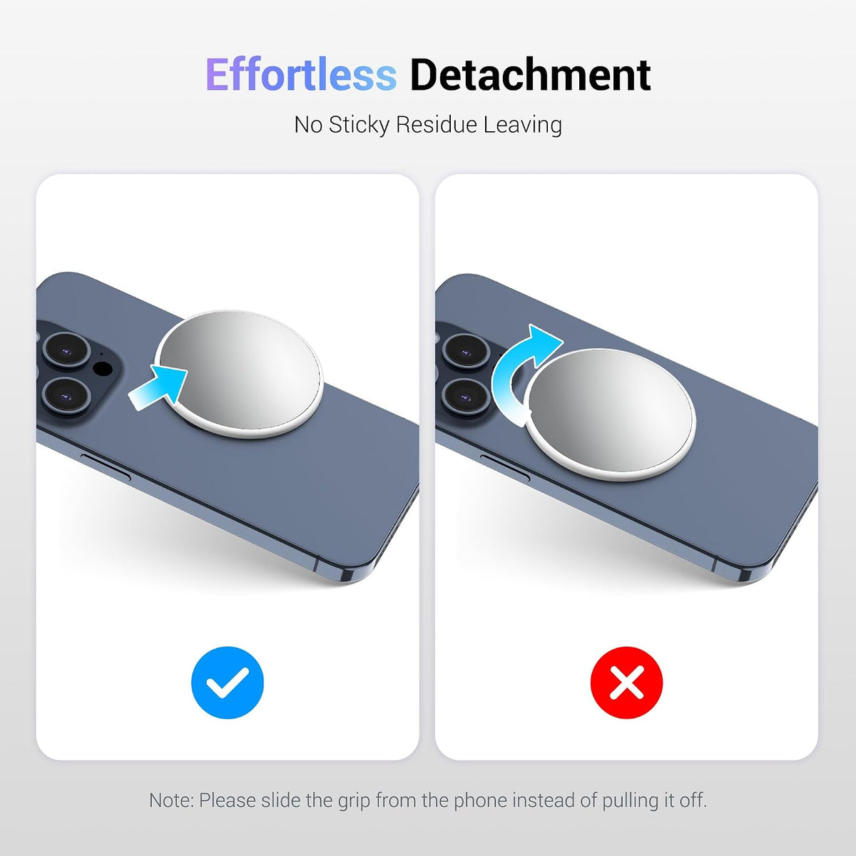 2.2" Magnetic Selfie Mirror for Back Camera Wide Angle Phone Convex Mirror