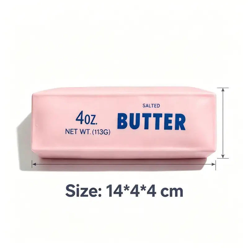 Crunchy Sound Butter Bar Squishy Fidget Toy, Soft Squeeze Sensory Item, Portable Cute Desk Stress Relief Tool, Ideal Party Bag Gift for Teens & Adults (Home & Festive Supplies), Fidget Toys