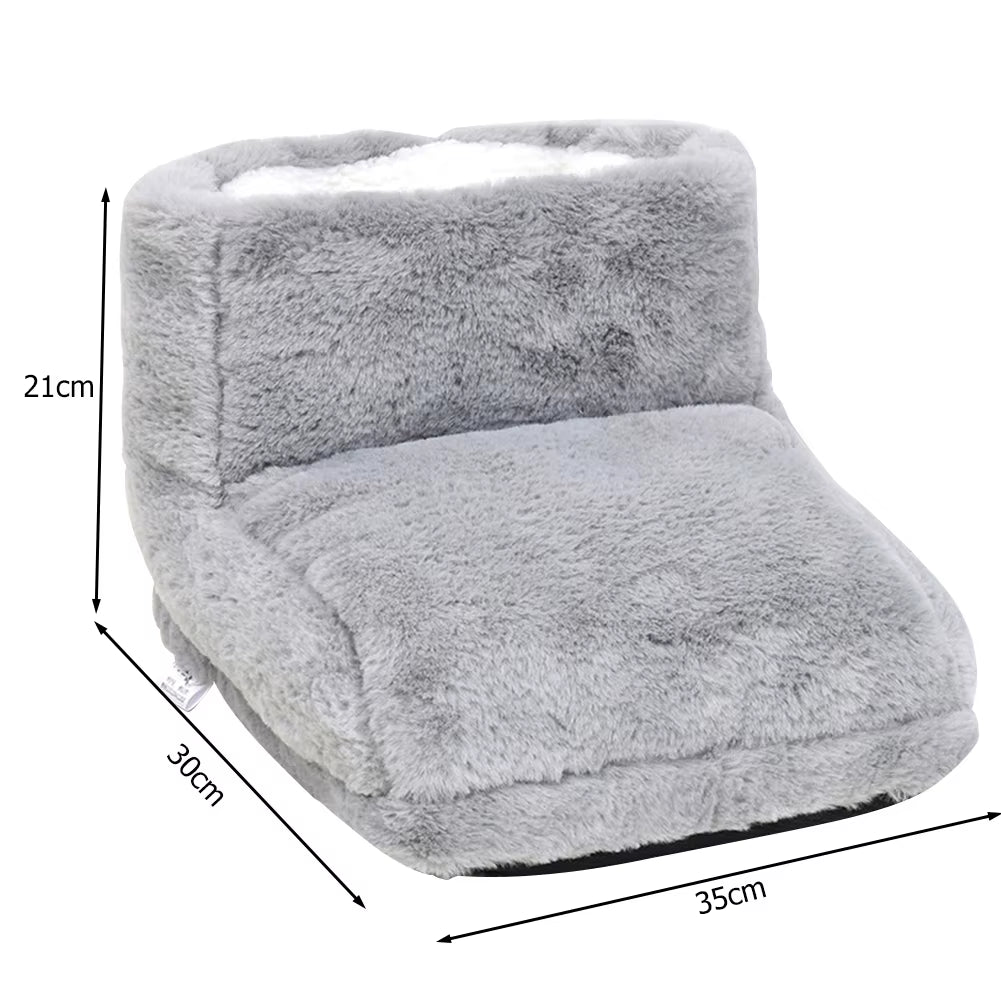 Electric Heater Foot Warmer USB Charging Fleece Soft Warm Foot Cover Washable Winter Feet Heating Pads for Home Bedroom Sleeping