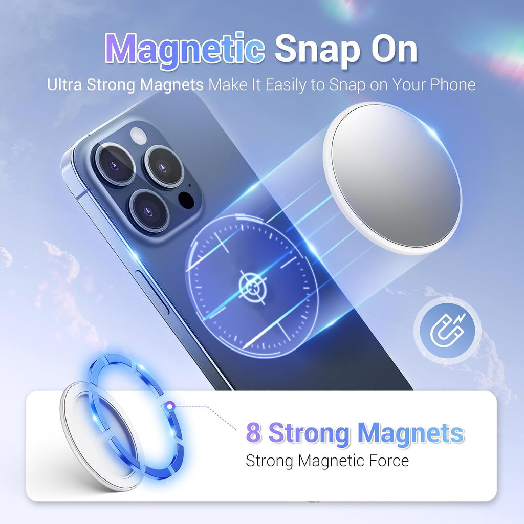 2.2" Magnetic Selfie Mirror for Back Camera Wide Angle Phone Convex Mirror