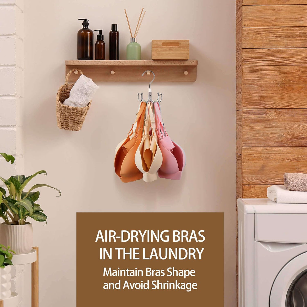 Tank Top Hanger, Rotating Bra Organizer for Closet, Holds 24 Bras