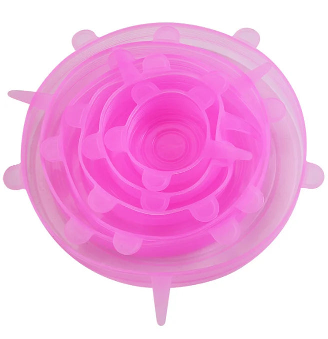 FreshFit™ Reusable Silicone Stretch Lids – 6 Piece Set