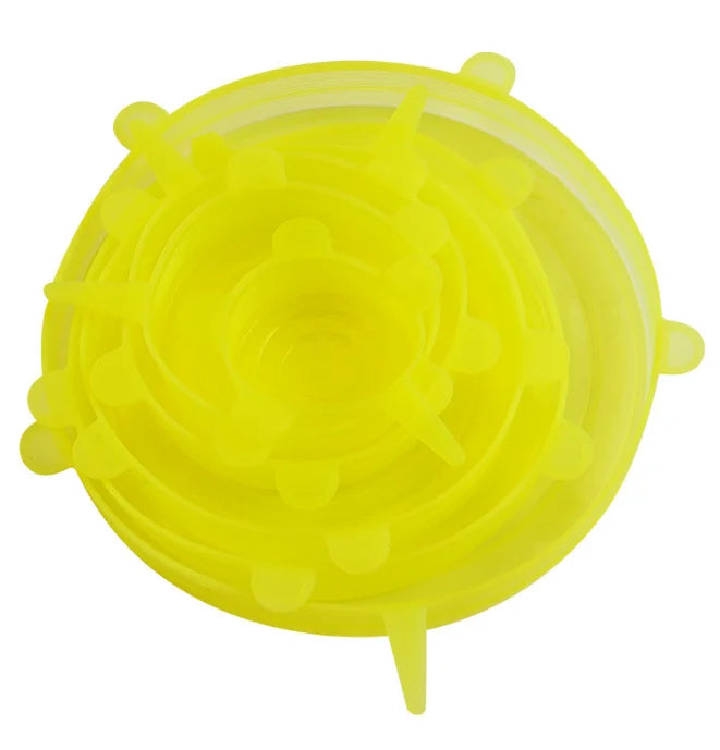 FreshFit™ Reusable Silicone Stretch Lids – 6 Piece Set
