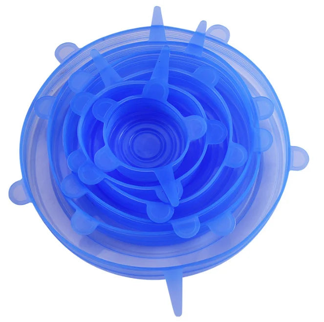 FreshFit™ Reusable Silicone Stretch Lids – 6 Piece Set