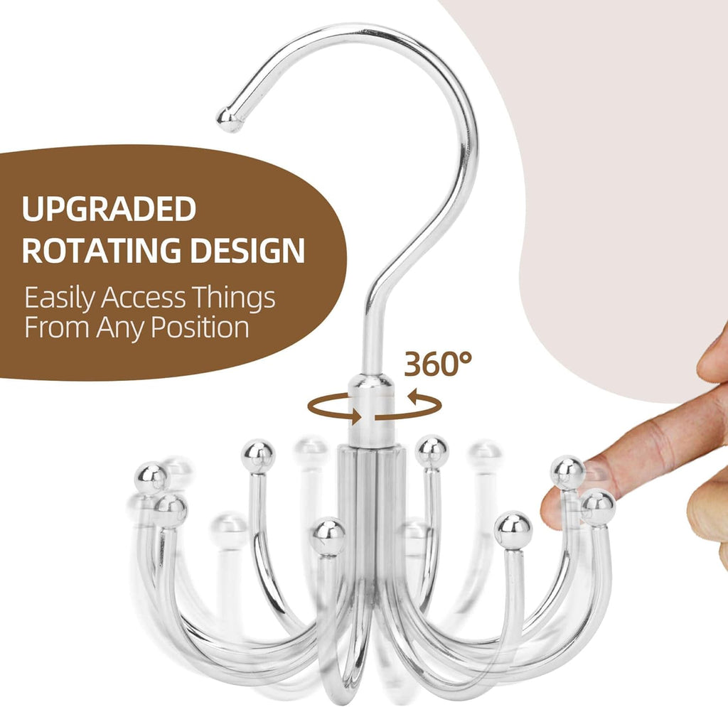 Tank Top Hanger, Rotating Bra Organizer for Closet, Holds 24 Bras