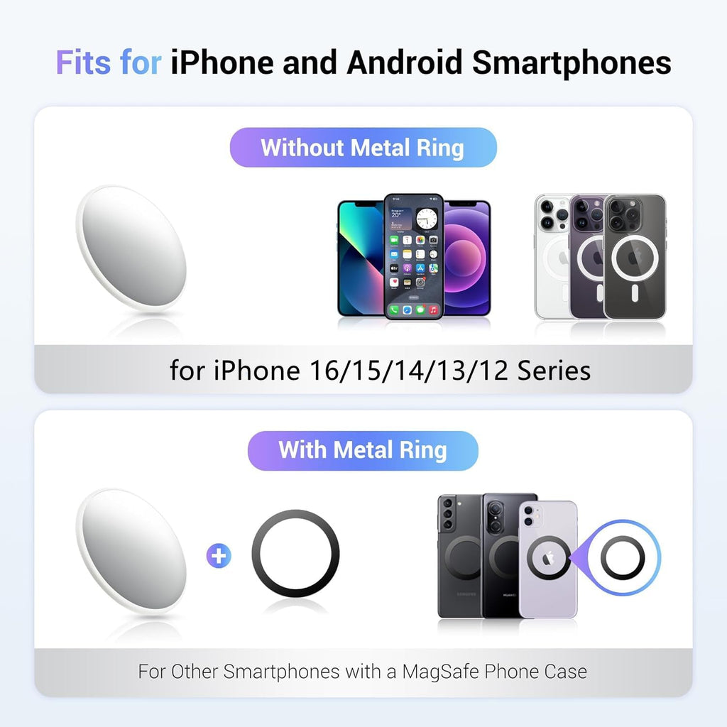 2.2" Magnetic Selfie Mirror for Back Camera Wide Angle Phone Convex Mirror