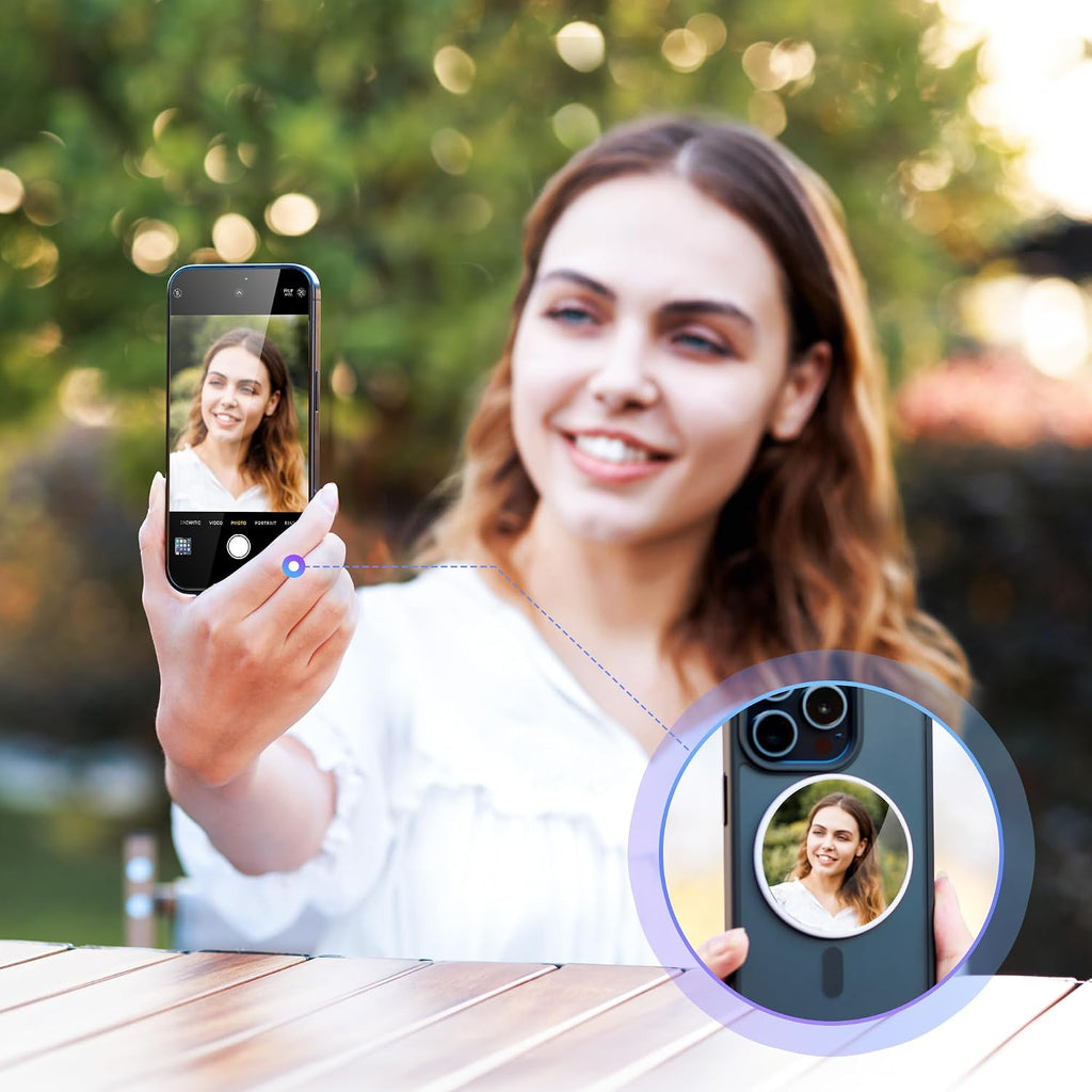 2.2" Magnetic Selfie Mirror for Back Camera Wide Angle Phone Convex Mirror