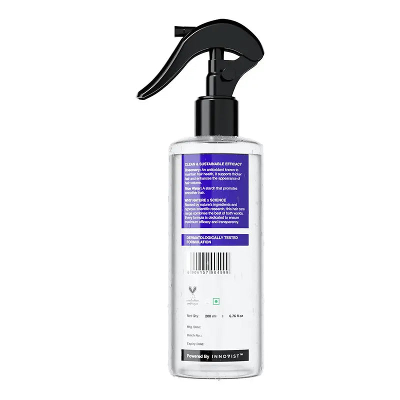 Nature X Science Rosemary Water and Rice Water |100% Natural Extract | Soft & Smooth Hair Non-Greasy & Fast Absorbing | 200 Ml